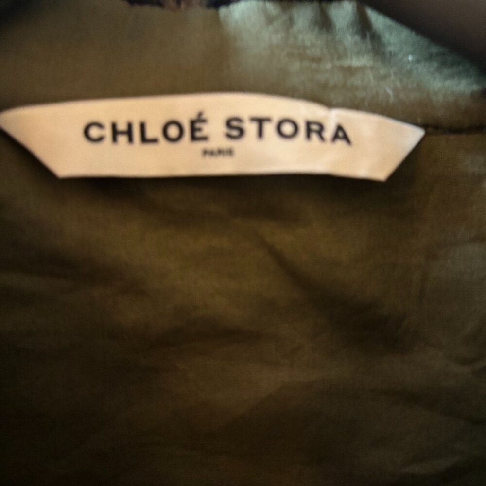 CHLOE STORA SIZE 38 EUROPEAN, ANIMAL PRINT,  OVERSIZED JACKET